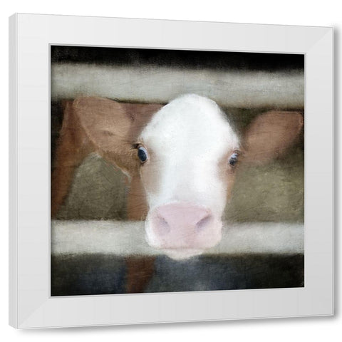 Out of the Fence White Modern Wood Framed Art Print by Allen, Kimberly