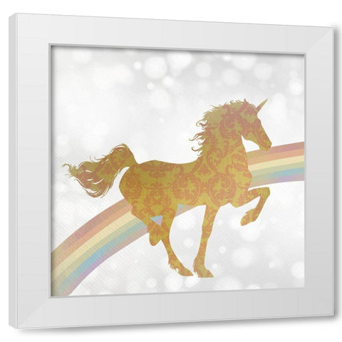 Somewhere over the Rainbow 1 White Modern Wood Framed Art Print by Kimberly, Allen