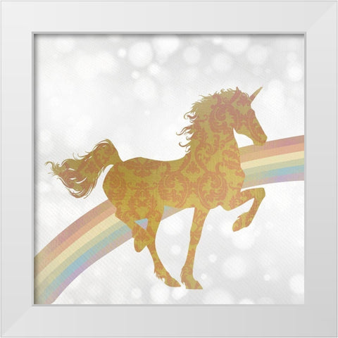 Somewhere over the Rainbow 1 White Modern Wood Framed Art Print by Kimberly, Allen