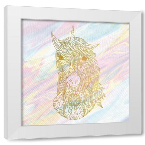 Unicorn Dreaming 2 White Modern Wood Framed Art Print by Kimberly, Allen