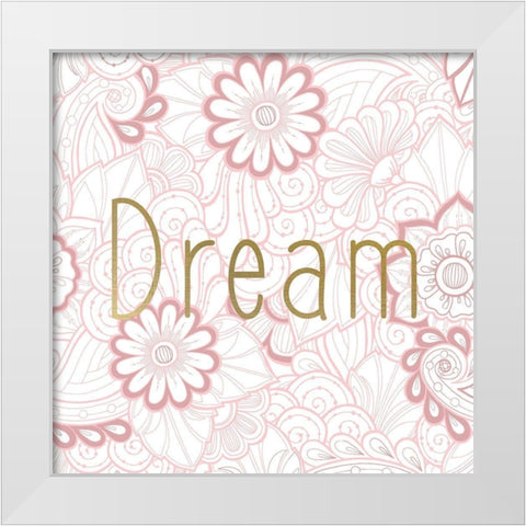 Blush Pink 2 White Modern Wood Framed Art Print by Kimberly, Allen