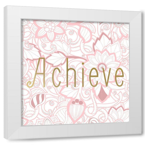 Blush Pink 3 White Modern Wood Framed Art Print by Kimberly, Allen