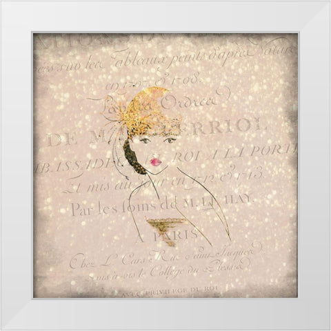 Glamour 2 White Modern Wood Framed Art Print by Kimberly, Allen
