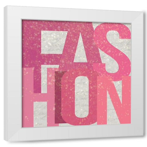 FASHION White Modern Wood Framed Art Print by Kimberly, Allen