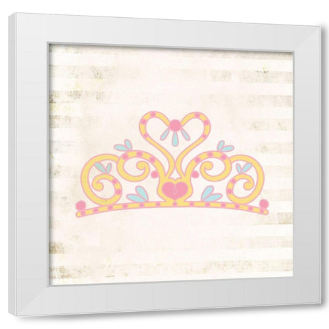 Princess for a Day 1 White Modern Wood Framed Art Print by Kimberly, Allen