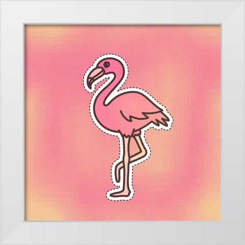 Cutout 2 White Modern Wood Framed Art Print by Kimberly, Allen