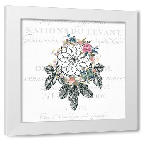 Free Spirit 1 White Modern Wood Framed Art Print by Kimberly, Allen