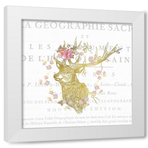 Free Spirit B White Modern Wood Framed Art Print by Kimberly, Allen