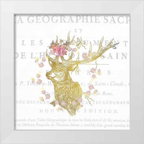 Free Spirit B White Modern Wood Framed Art Print by Kimberly, Allen