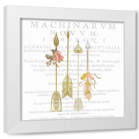 Free Spirit C White Modern Wood Framed Art Print by Kimberly, Allen