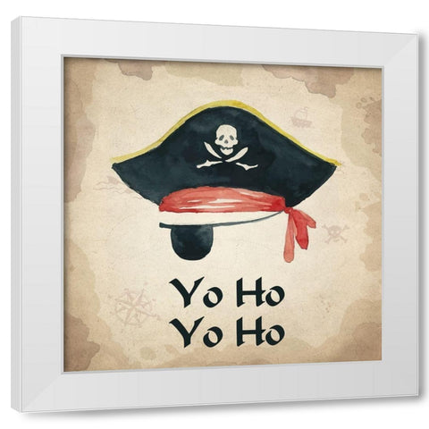 Yo Ho Yo Ho 1 White Modern Wood Framed Art Print by Kimberly, Allen