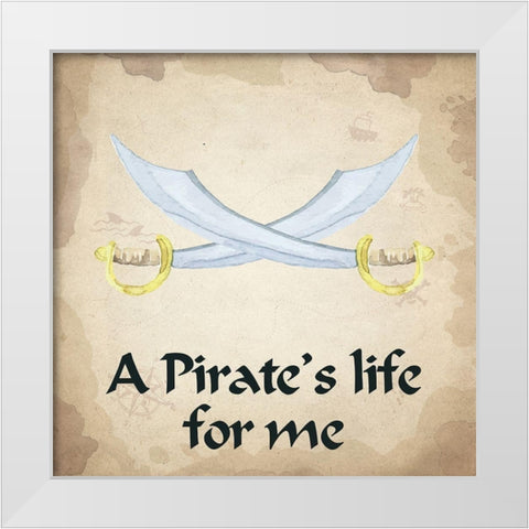 Yo Ho Yo Ho 2 White Modern Wood Framed Art Print by Kimberly, Allen