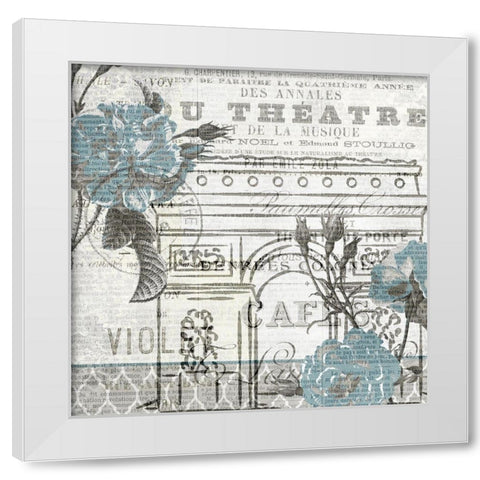 Paris Country 2 White Modern Wood Framed Art Print by Kimberly, Allen