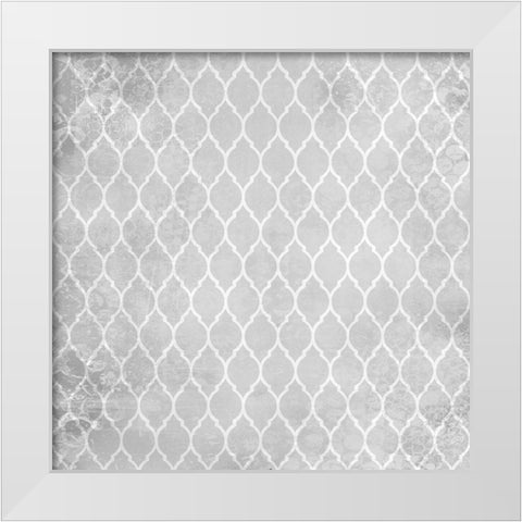 Paris Country Pattern 1 White Modern Wood Framed Art Print by Kimberly, Allen