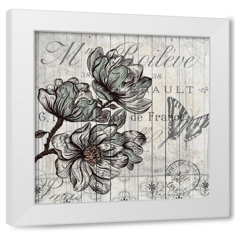 Country Magnolia 2 White Modern Wood Framed Art Print by Kimberly, Allen