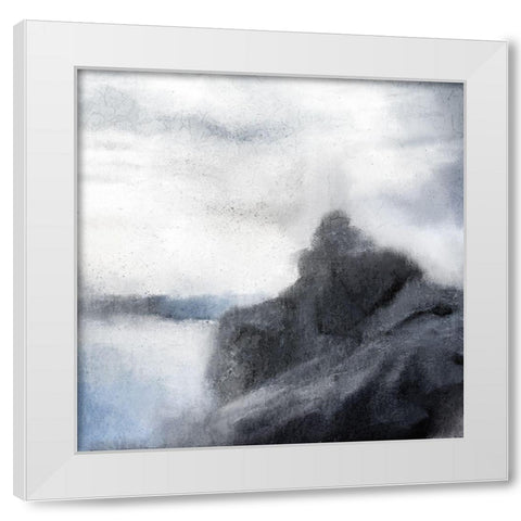 Against the Rocks White Modern Wood Framed Art Print by Allen, Kimberly