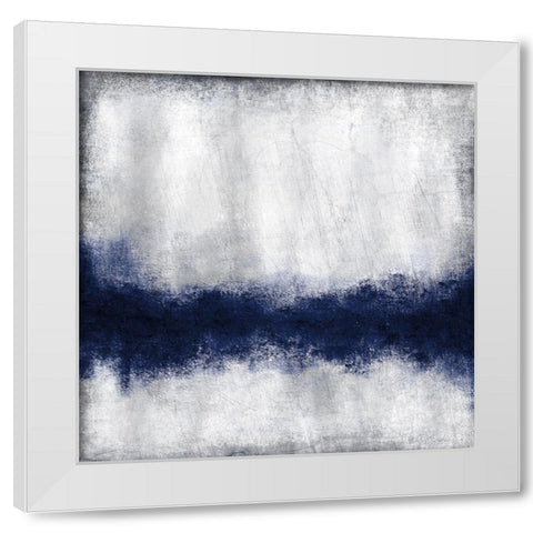 Indigo Tones 1 White Modern Wood Framed Art Print by Allen, Kimberly
