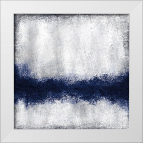 Indigo Tones 1 White Modern Wood Framed Art Print by Allen, Kimberly