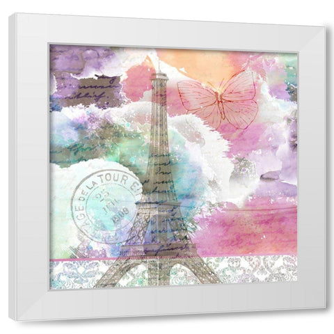 Watercolor Travel 3 White Modern Wood Framed Art Print by Kimberly, Allen