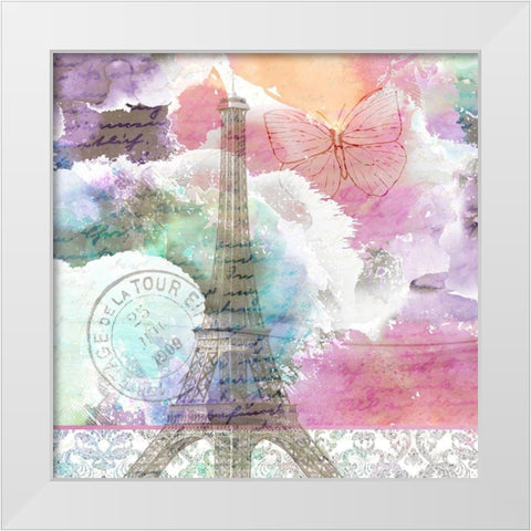 Watercolor Travel 3 White Modern Wood Framed Art Print by Kimberly, Allen