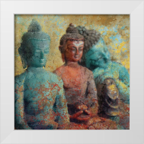 Serenity Row White Modern Wood Framed Art Print by Kimberly, Allen