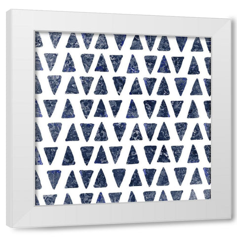 Navy Squared 2 White Modern Wood Framed Art Print by Kimberly, Allen