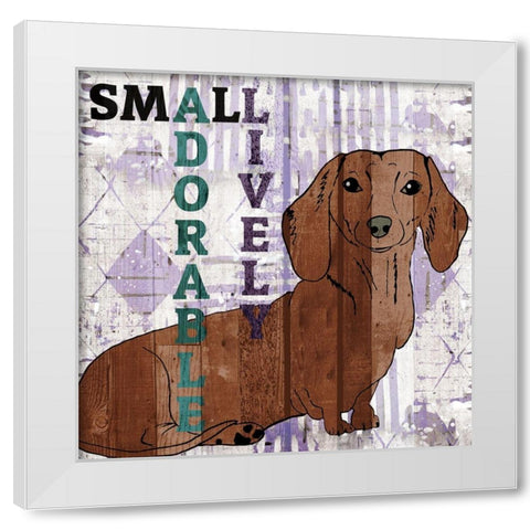 Companion 2 White Modern Wood Framed Art Print by Kimberly, Allen