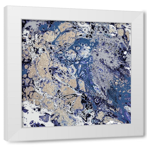 Energy A White Modern Wood Framed Art Print by Allen, Kimberly