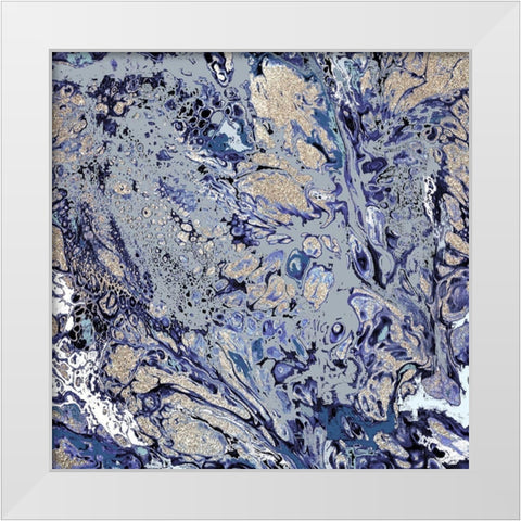 Energy B White Modern Wood Framed Art Print by Allen, Kimberly