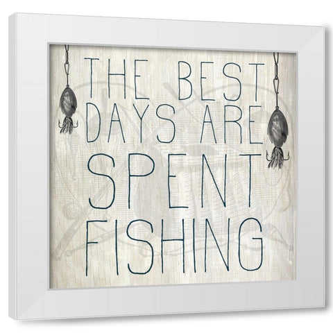 The Best Days White Modern Wood Framed Art Print by Kimberly, Allen