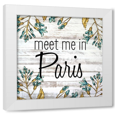 Paris 5 White Modern Wood Framed Art Print by Kimberly, Allen