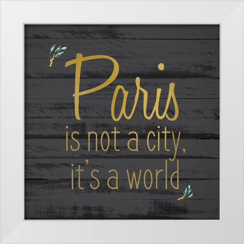 Paris 6 White Modern Wood Framed Art Print by Kimberly, Allen