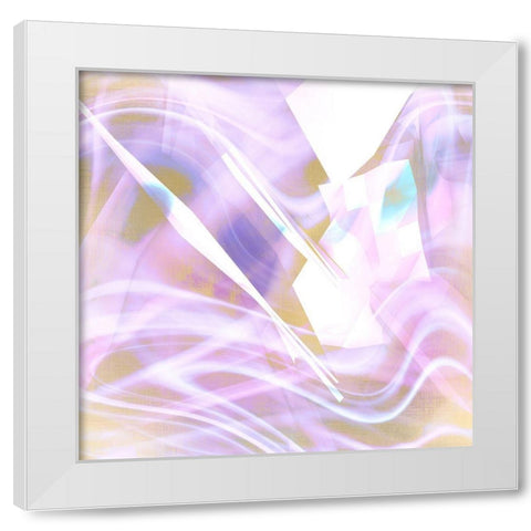 Prisms 1 White Modern Wood Framed Art Print by Kimberly, Allen