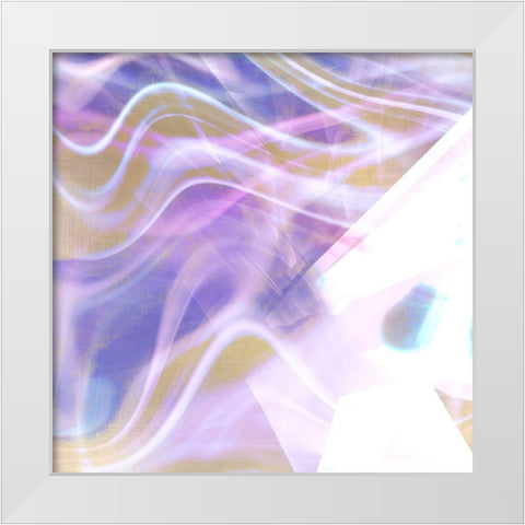 Prisms 2 White Modern Wood Framed Art Print by Kimberly, Allen