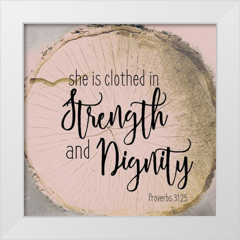 She Is 2 White Modern Wood Framed Art Print by Kimberly, Allen