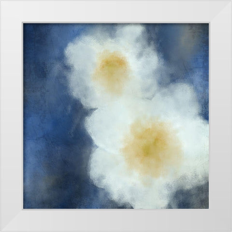 White Bloom White Modern Wood Framed Art Print by Allen, Kimberly