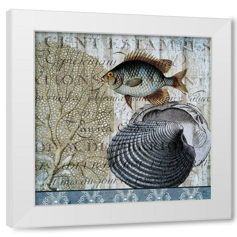 Beyond Sea 2 White Modern Wood Framed Art Print by Kimberly, Allen