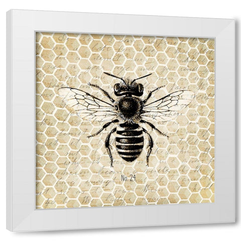 Honeycomb No 24 White Modern Wood Framed Art Print by Kimberly, Allen