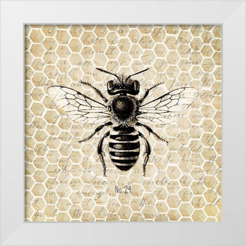 Honeycomb No 24 White Modern Wood Framed Art Print by Kimberly, Allen