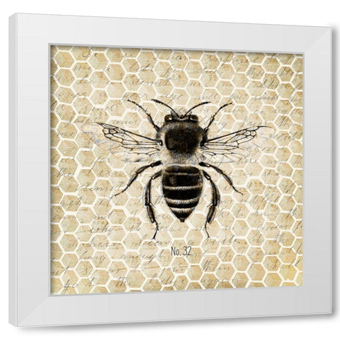 Honeycomb No 32 White Modern Wood Framed Art Print by Kimberly, Allen