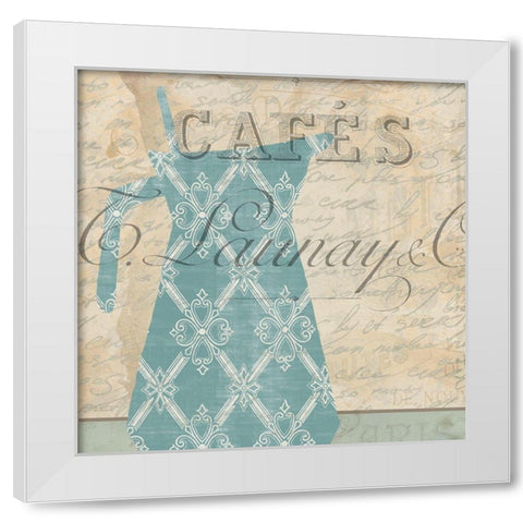 In the Kitchen 1  White Modern Wood Framed Art Print by Kimberly, Allen