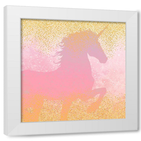 Unicorns are Real 1 White Modern Wood Framed Art Print by Kimberly, Allen