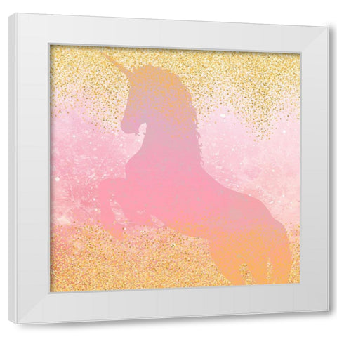 Unicorns are Real 3 White Modern Wood Framed Art Print by Kimberly, Allen