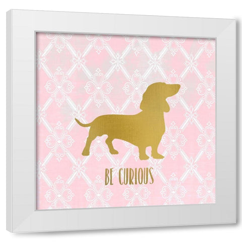 Puppy Love 1 White Modern Wood Framed Art Print by Kimberly, Allen