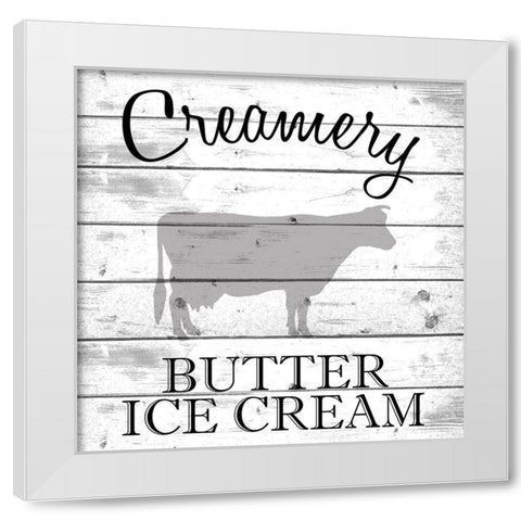 Creamery White Modern Wood Framed Art Print by Kimberly, Allen