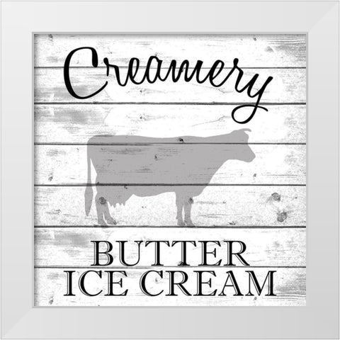 Creamery White Modern Wood Framed Art Print by Kimberly, Allen