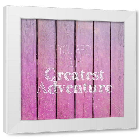 Greatest Adventure 2 White Modern Wood Framed Art Print by Kimberly, Allen