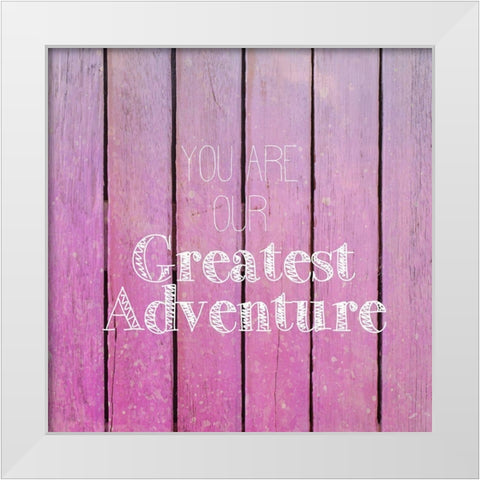 Greatest Adventure 2 White Modern Wood Framed Art Print by Kimberly, Allen