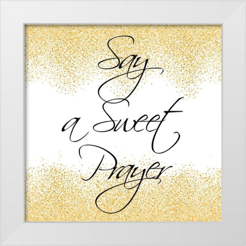 Goodnight 3 White Modern Wood Framed Art Print by Kimberly, Allen