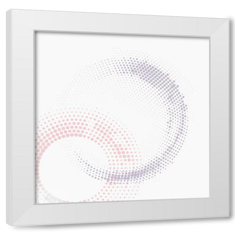 Soft Circle 1 White Modern Wood Framed Art Print by Kimberly, Allen
